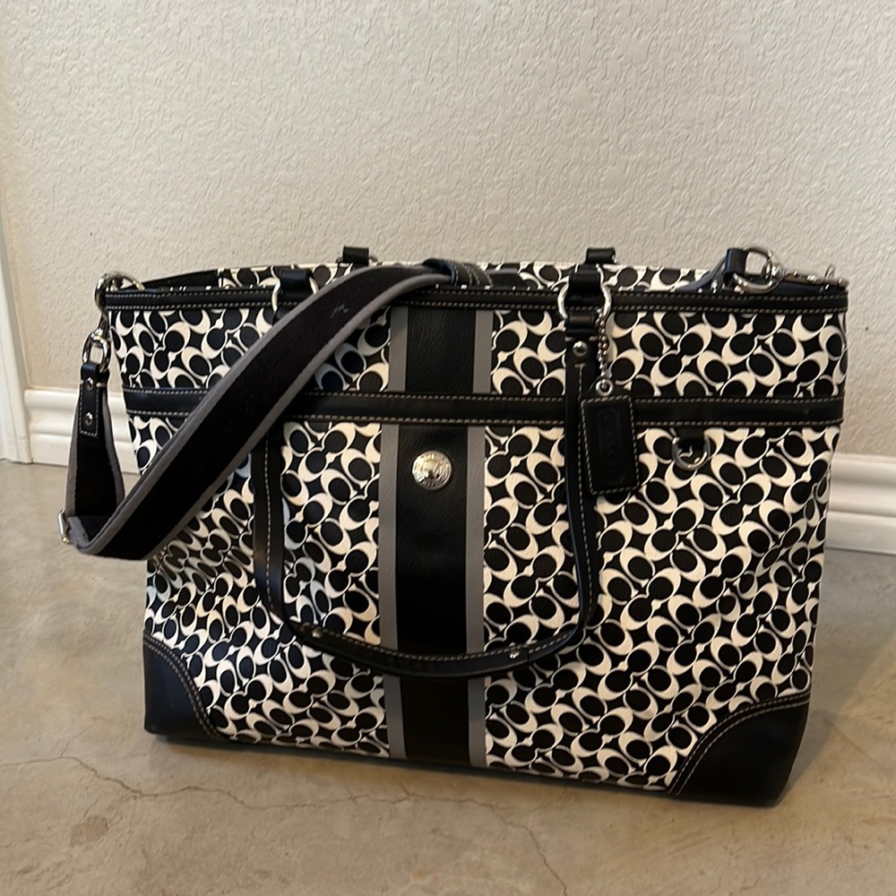 Coach Heritage Stripe Baby Bag - Hard to find Color!